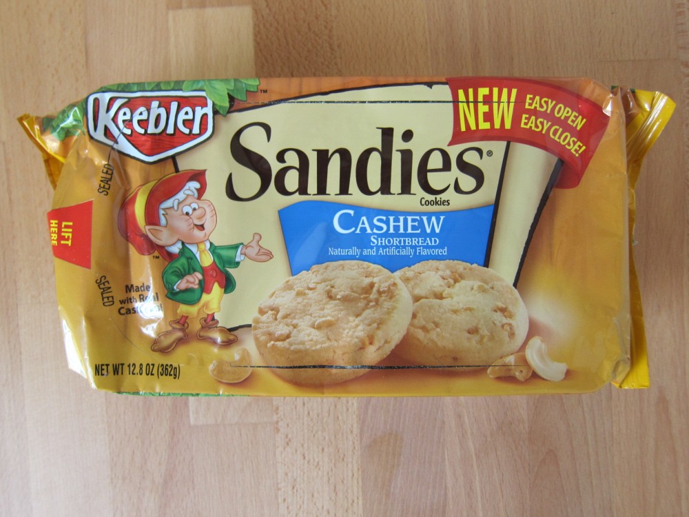 Review Keebler Cashew Sandies Brand Eating