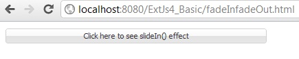 ExtJs slideIn slideOut example