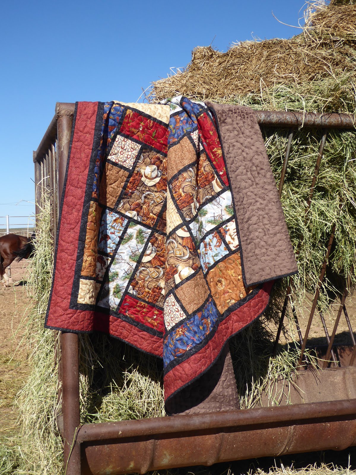 Lovin' Life At The End Of The Dirt Road Saddle Up Quilt is On It's Way