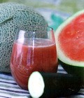 Jus semangka campur melon timun untuk asam urat, kolesterol dan hipertensi
