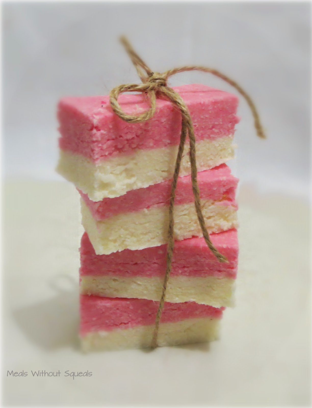 meals without squeals Vegan Coconut Ice