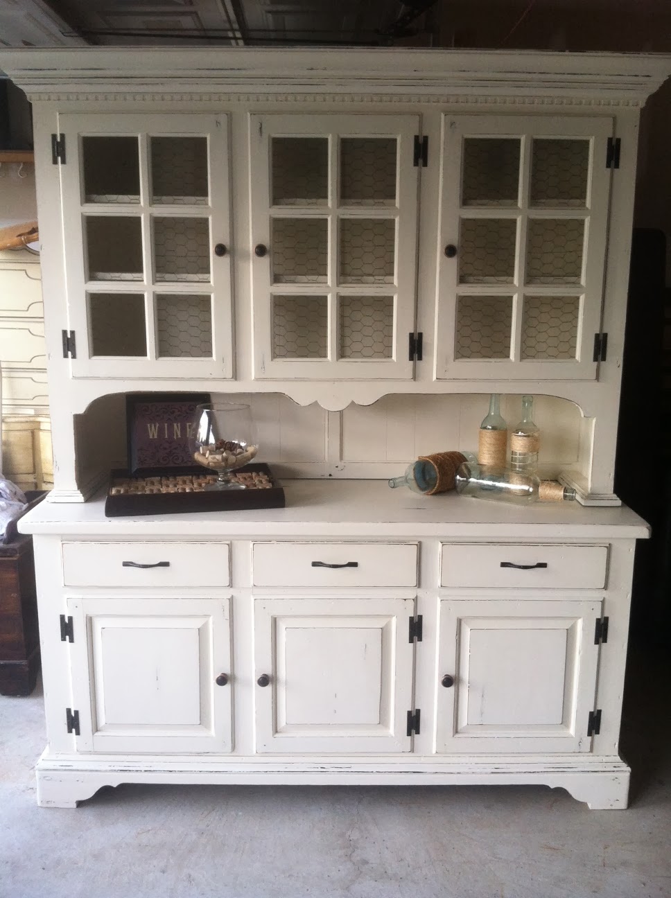 (re)purpose(re)finish(re)store Refinished Distressed Dining Buffet