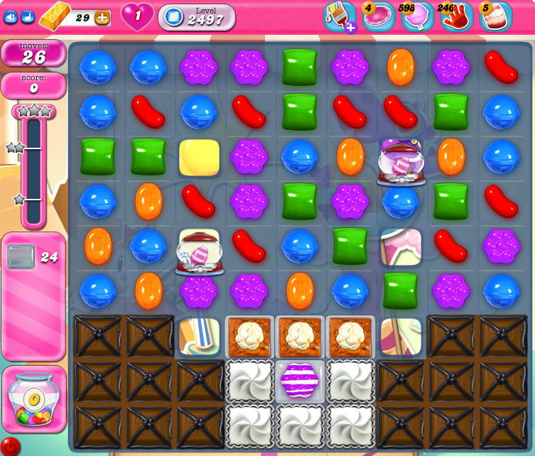 Candy Crush Saga level 2497 Candy Crush Saga level 2497