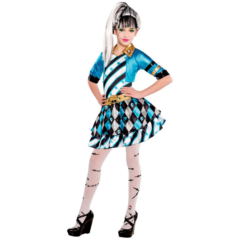 Monster High Party City Frankie Stein Outfit Child Costume MH Merch