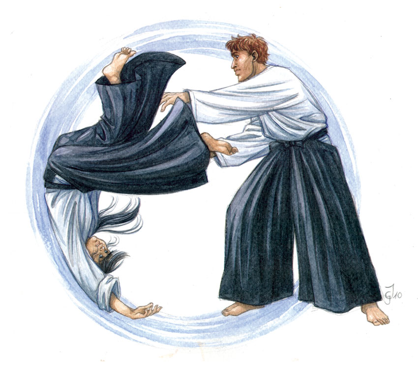 Как нарисовать айкидо