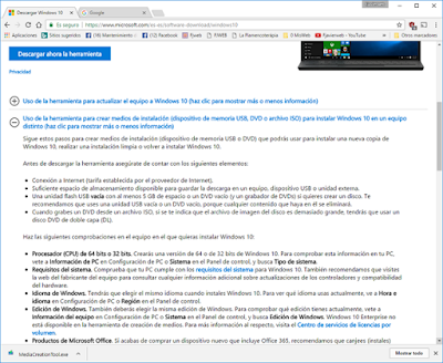 Crear Medios de Instalación de la Versión Win10 Creators IM000Info