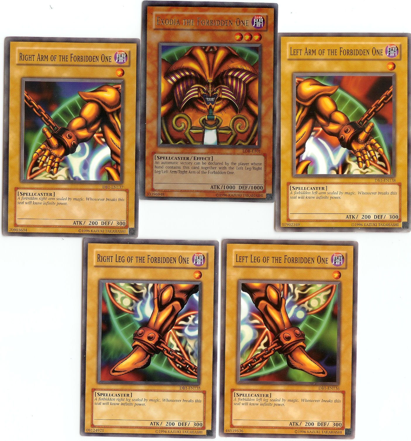 Exodia The Forbidden One Susunan Deck Exodia Left , Right Arm