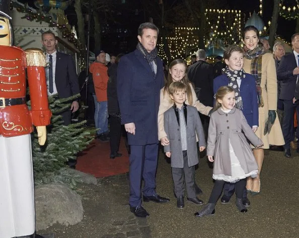 Princess Josephine wore MARIE-CHANTAL Girls Grey Coat, Princess Isabella wore BONPOINT Beige Coat