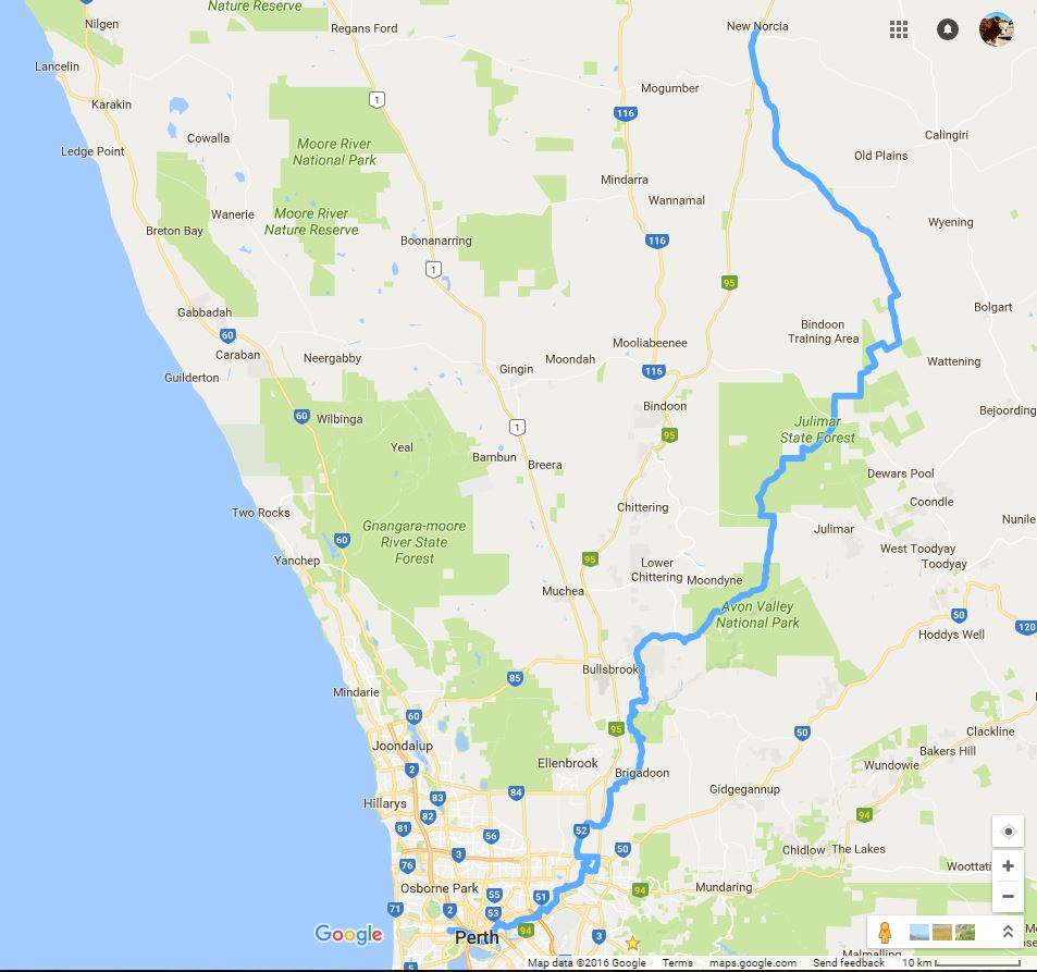 Running Down Under The Pilgrim Trail (Camino Salvado) Subiaco to New