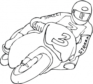 Motosikal Superbike - Gambar Mewarna
