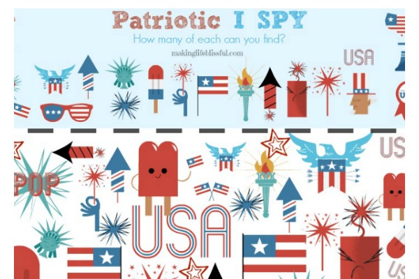 Cost-free Patriotic I Spy Printable Sport Manufacturing Existence Blissful picture regarding I Spy Printable named No cost Patriotic I Spy Printable Match Creating Lifestyle Blissful