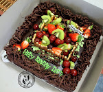 kek coklat moist (fruit)