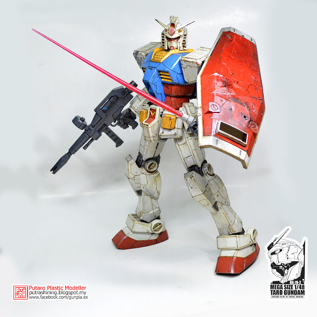 MEGA SIZE 1/48 RX-78-2 GUNDAM Custom Paint by Putra Shining