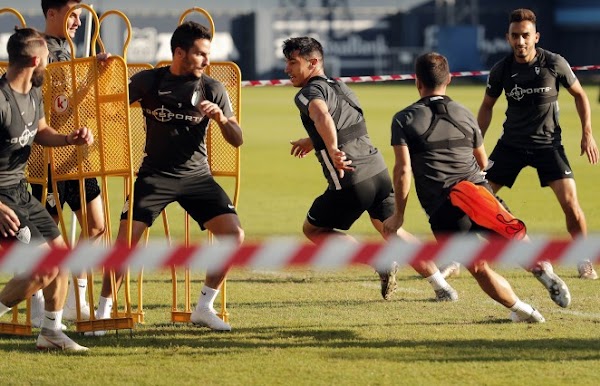 Málaga, entrenamiento de activación física antes de viajar a Ponferrada