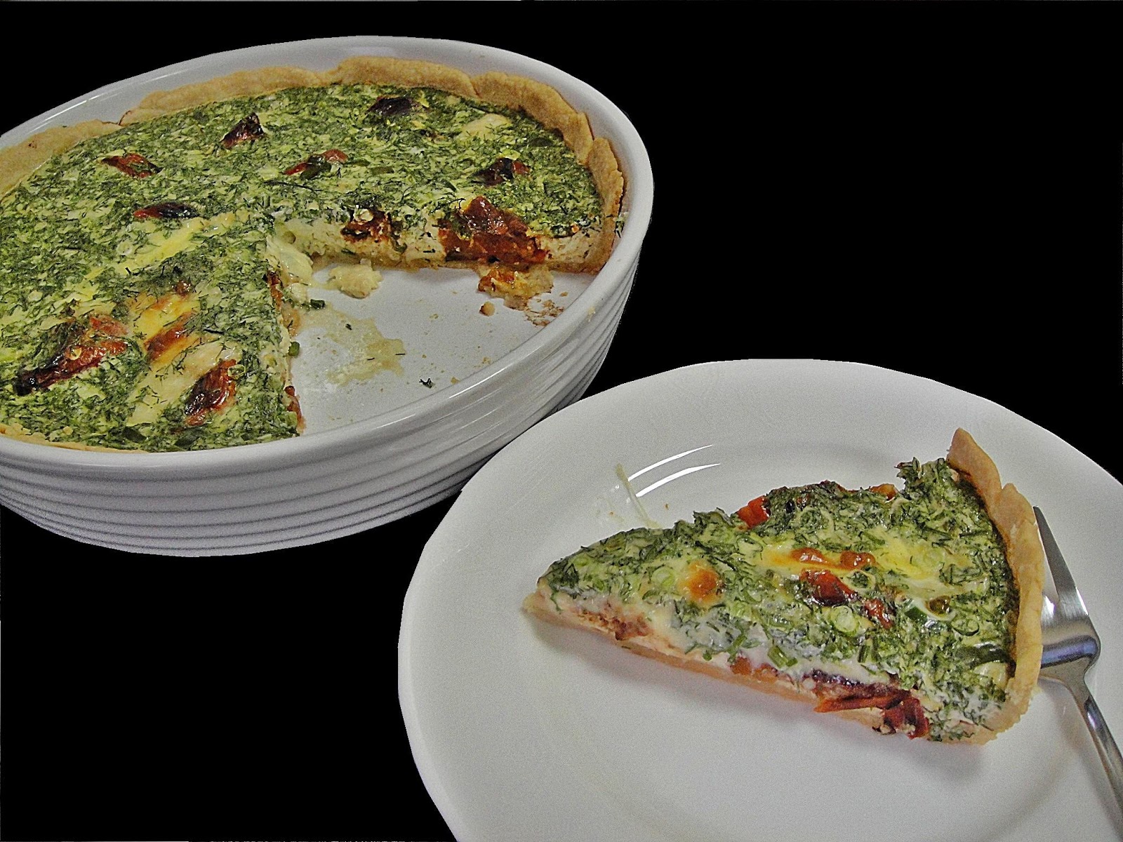 Maryam's Culinary Wonders 329. TomatoDill Quiche