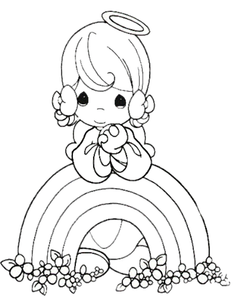baby angel coloring pages - photo #49