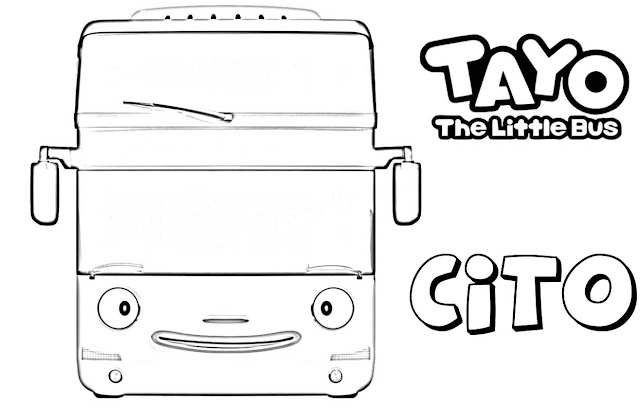 Gambar Mewarnai Tayo The Little Bus Bis Kecil Yang Baik ...