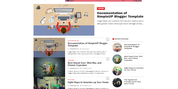 SimpleUP Blogger Template responsive Free Download