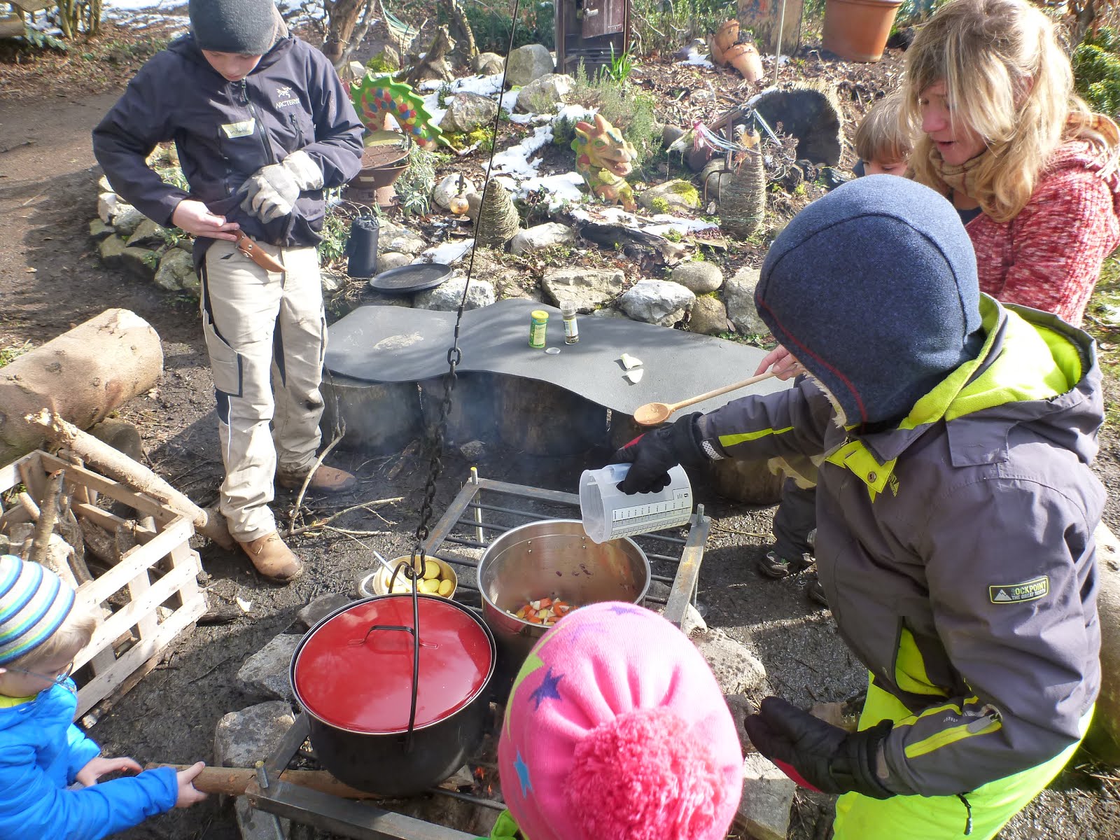 Cooking over our Fire