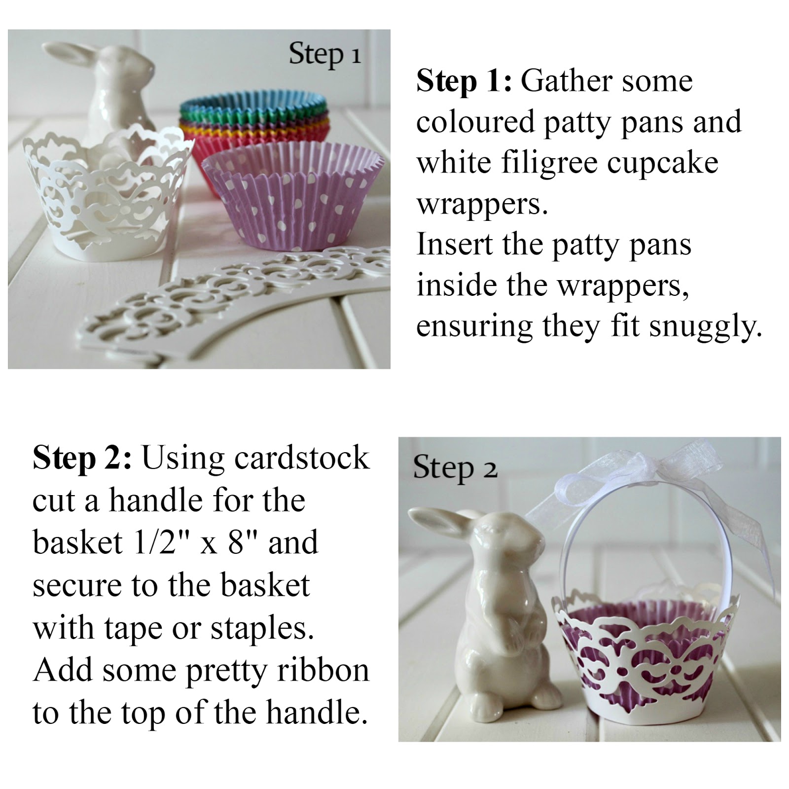 Free Tutorial Easter Baskets (Quick and Easy) Threadbare Creations