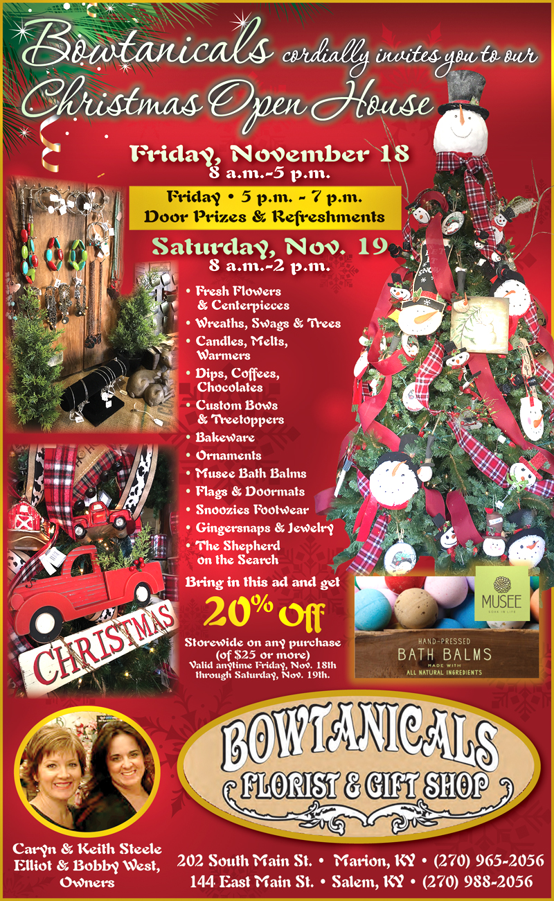 Christmas Open House &ndash;classifieds