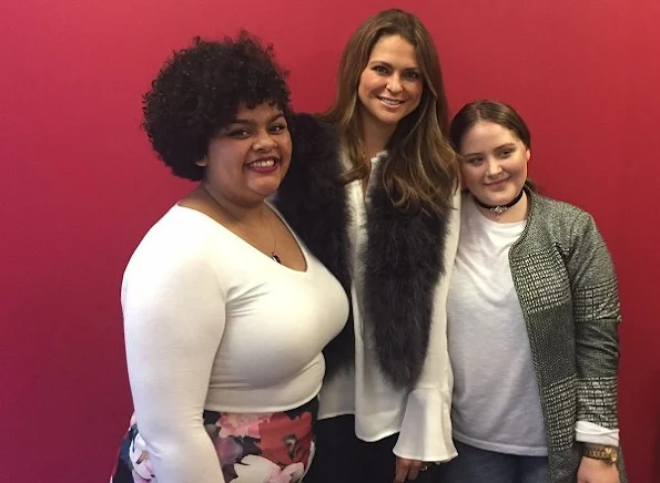 Swedish Princess Madeleine visited the Mount Sinai Adolescent Health Center in New York, together with Childhood USA