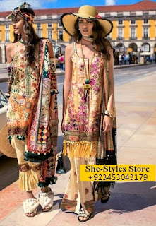 Shehla Chatoor Embroidered Lawn ’17 for Eid By Shariq Textiles