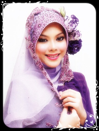 Contoh model jilbab untuk kebaya terbaru