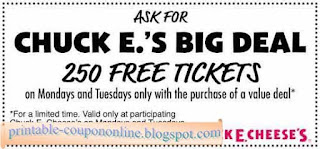 Free Printable Chuck E Cheese Coupons Free Printable Chuck E Cheese Coupons
