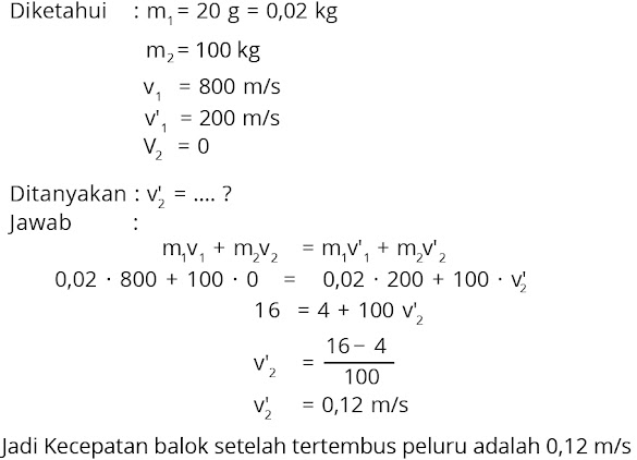 Contoh Soal Fisika Impuls Dan Jawabannya
