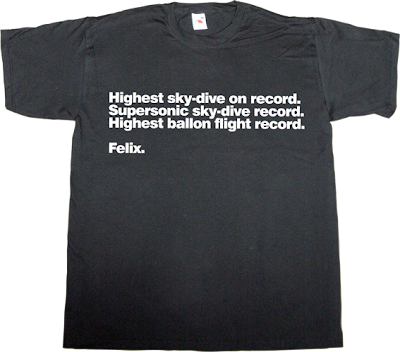 space Felix Baumgartner record breaker t-shirt ephemeral-t-shirts