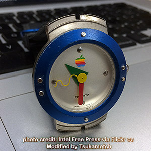 The original Apple watch, photo credit:Intel Free Press photo credit by Intel Free Press