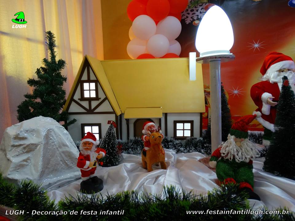 Decoração tema de Natal para festa infantil Festa