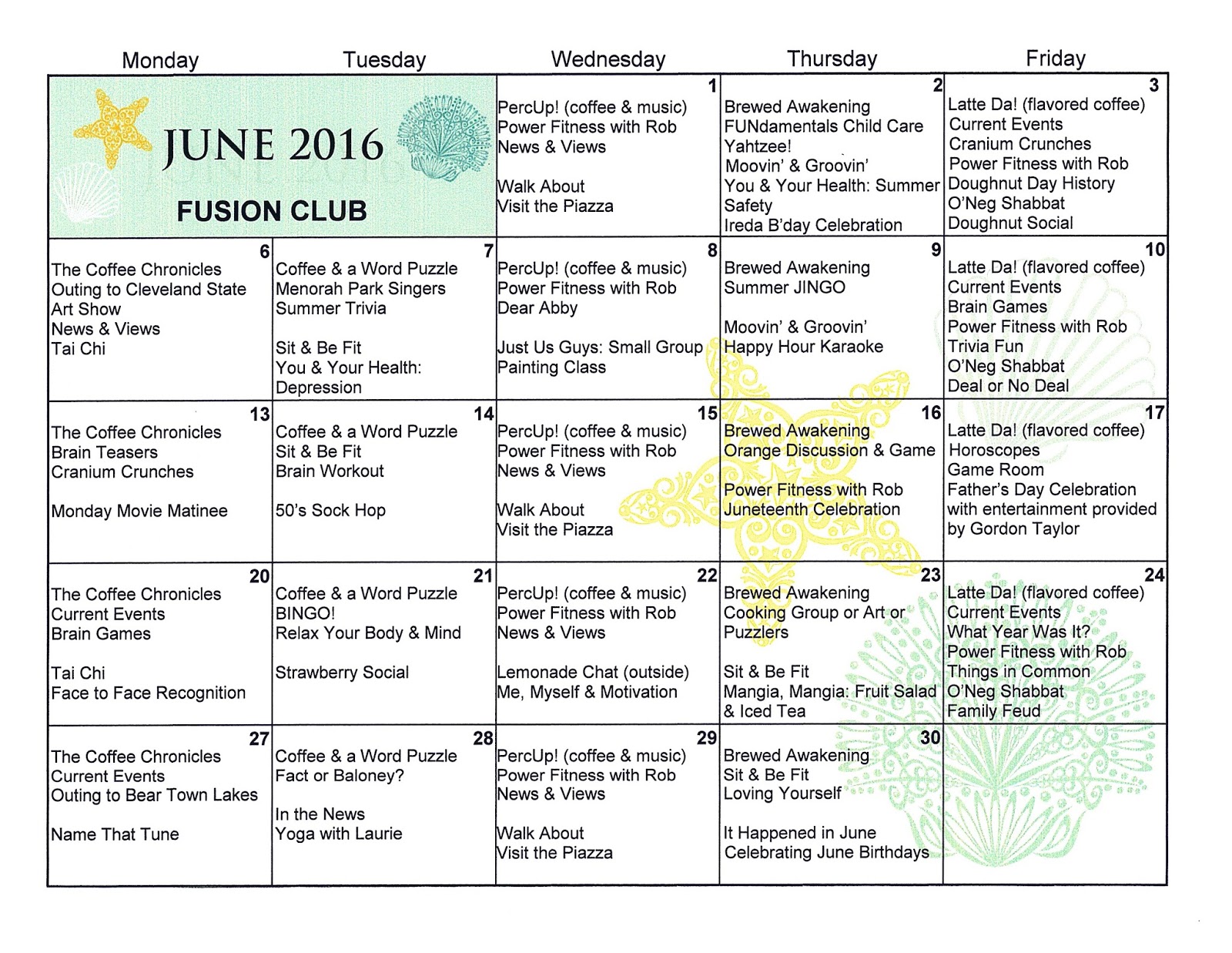 Menorah Park's Mandel Adult Day Center in Cleveland, Ohio June 2016