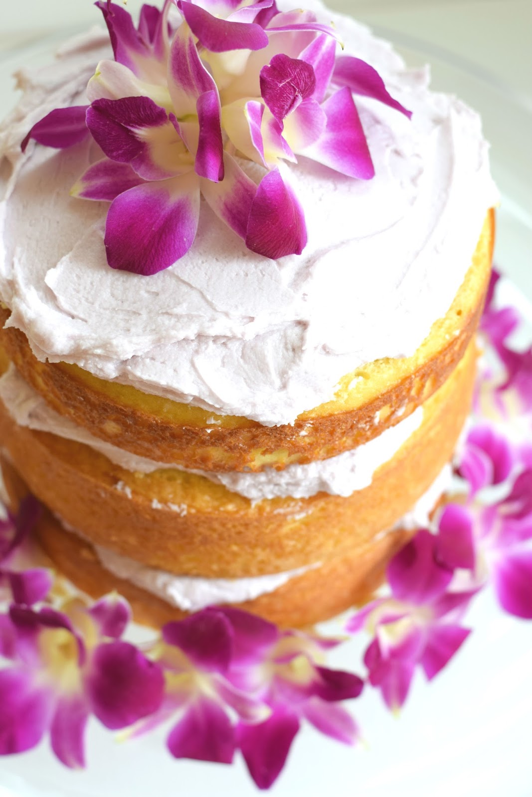 Lemon Cake with Lavender Frosting Recipe