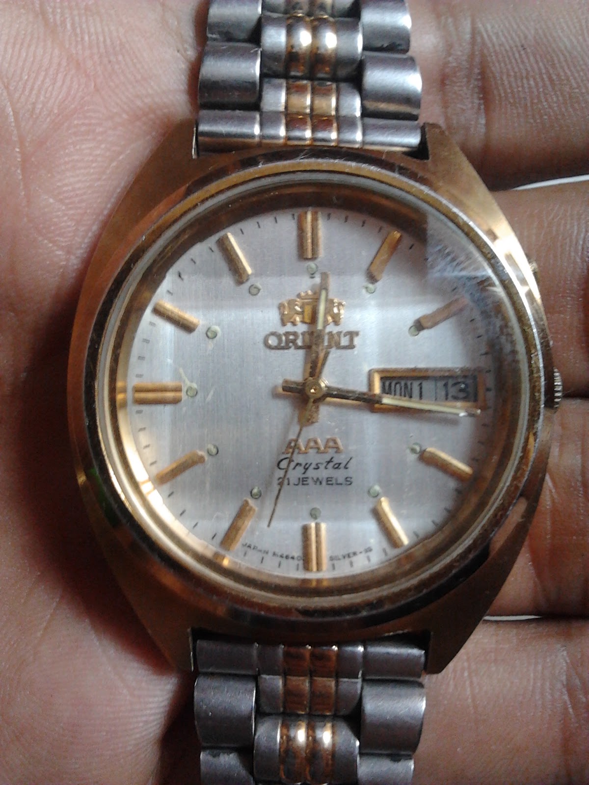 Jam Tangan Jadul/Vintage Orient AAA (Plat Putih) Automatic Jam Jadul