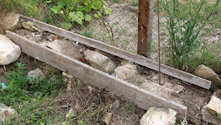 A frame for the concrete base A frame for the concrete base