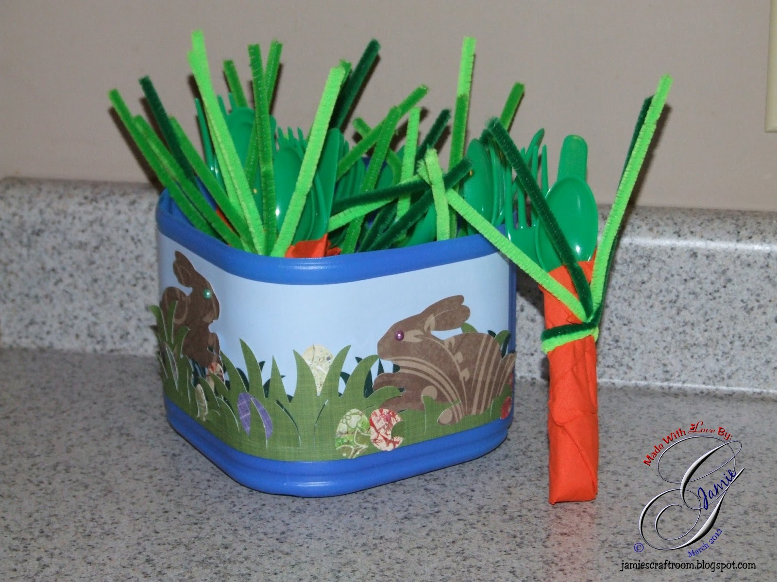 Boss Kut Easter Utensil Holder by Jamie G.