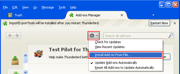 mozilla thunderbird import wab file
