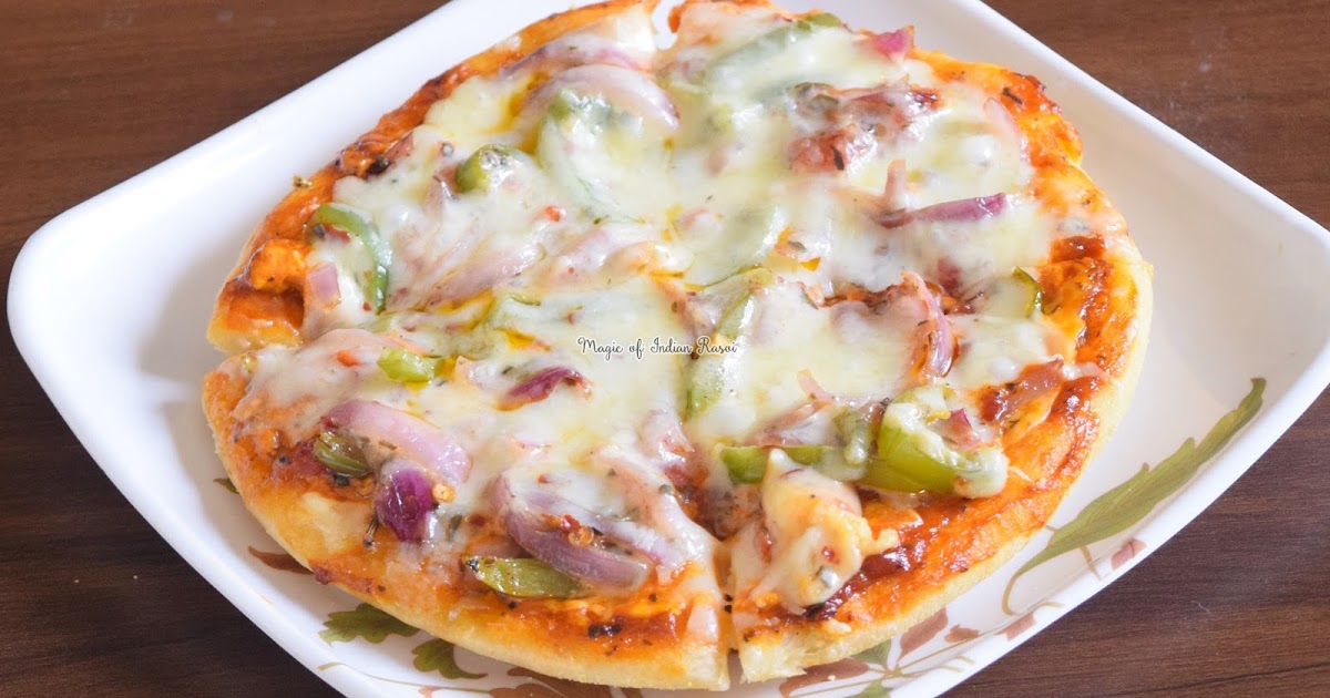 impuls Definere krone No Oven Veg Pizza - Pizza in Kadai Recipe - Homemade - No Yeast | Magic of  Indian Rasoi