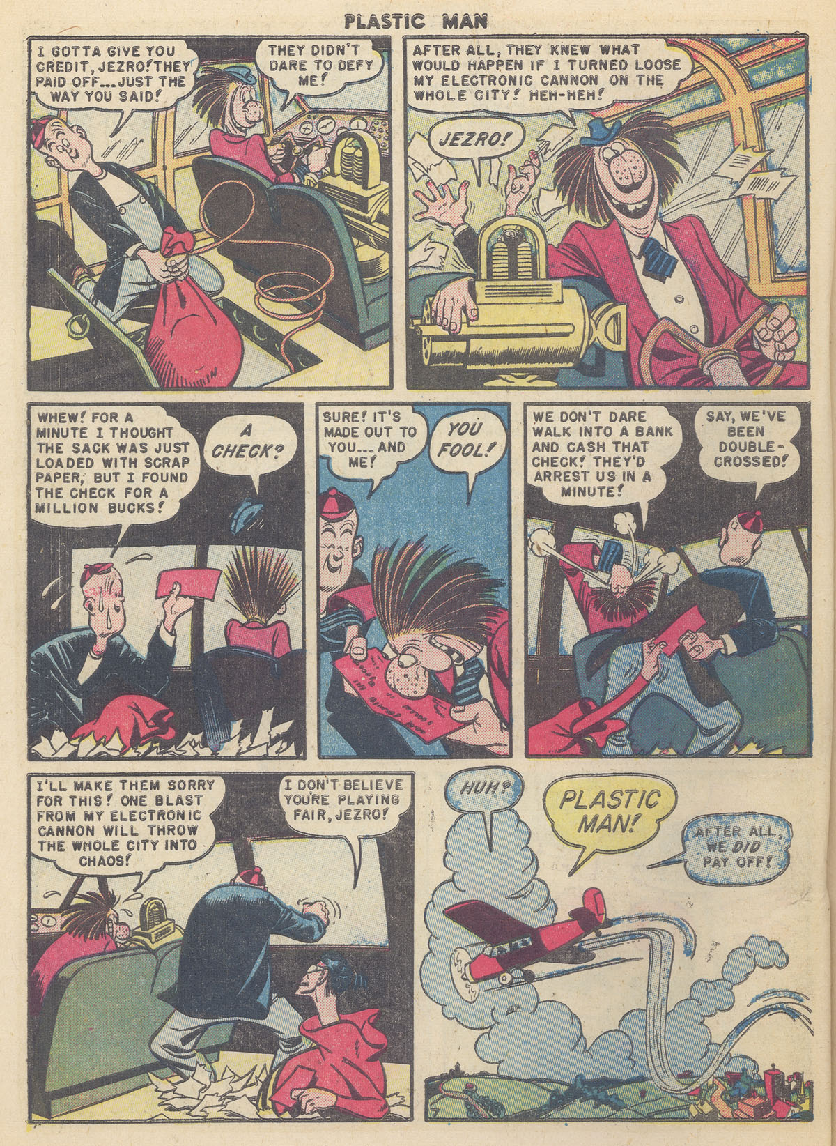 Read online Plastic Man (1943) comic -  Issue #24 - 24
