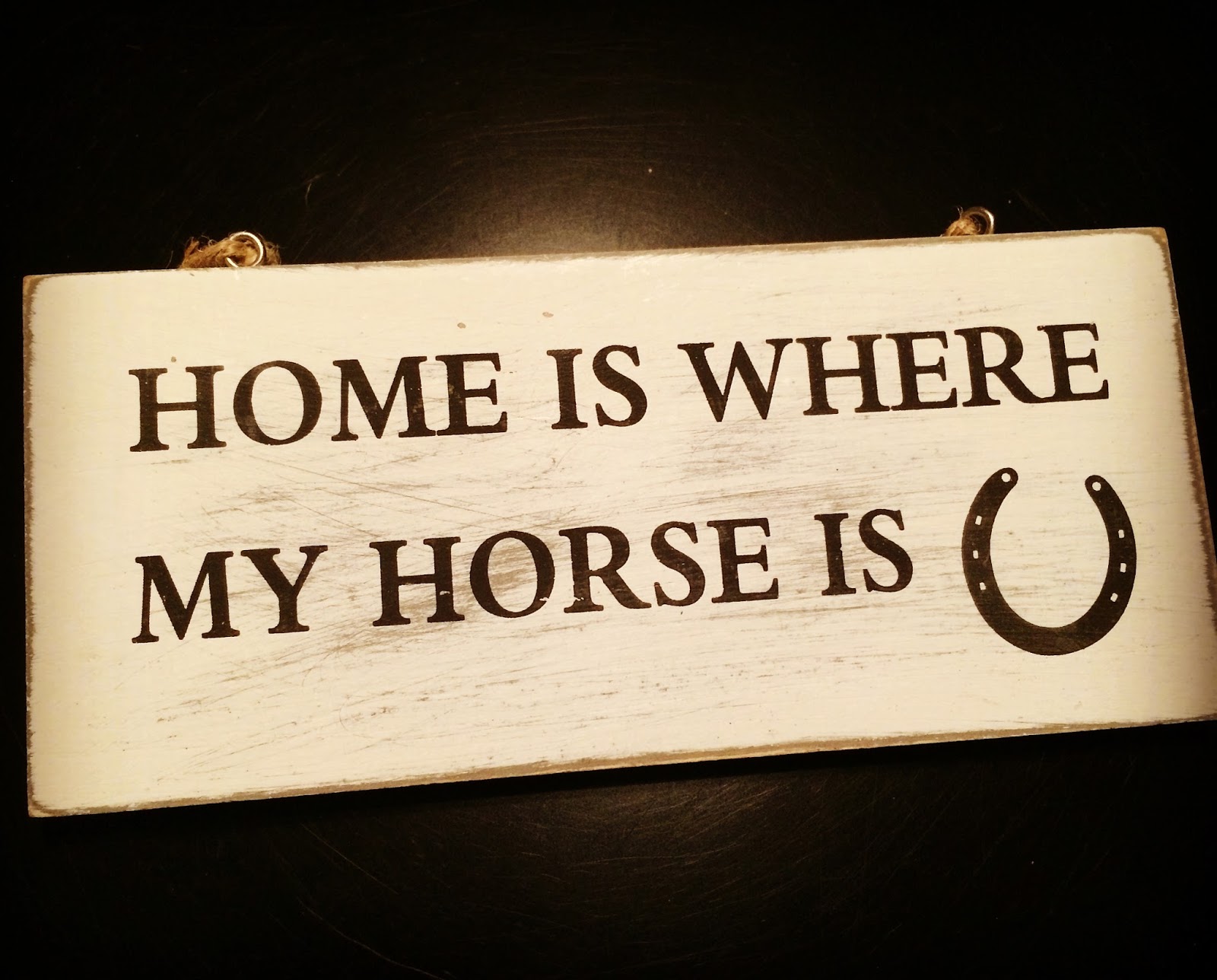 Lieblingspferd Home is where my Horse is Das Dekoschild für Pferdefan´s