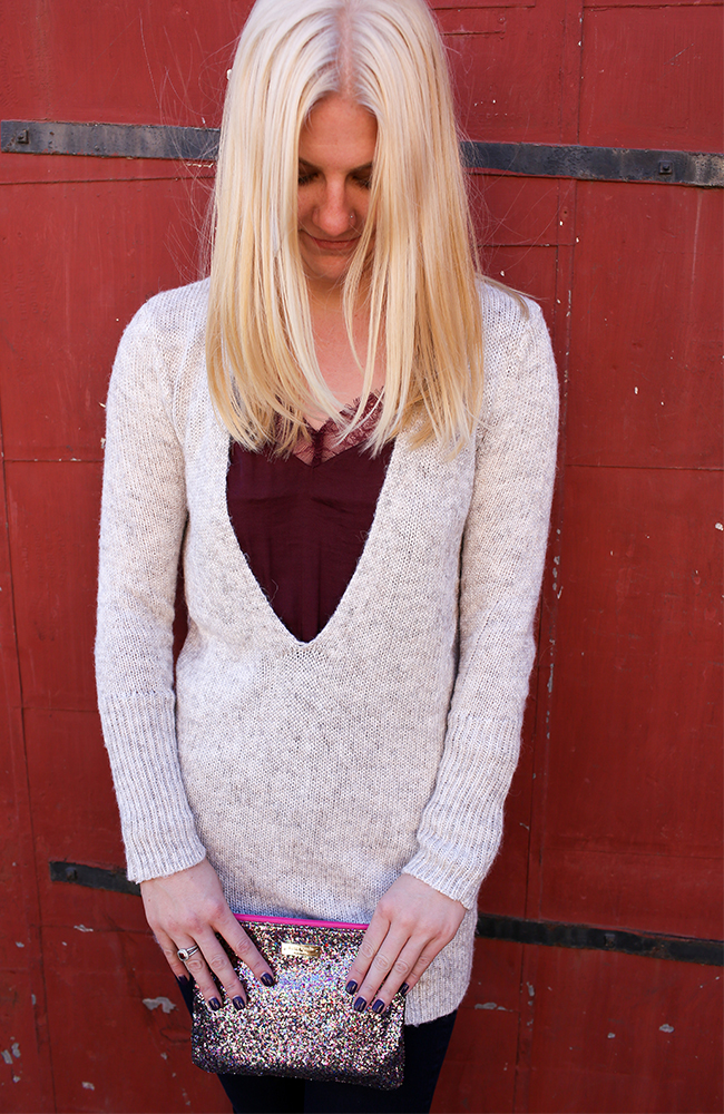 Stylish Outfit Deep V Sweater Lovin' — Stylelista Confessions