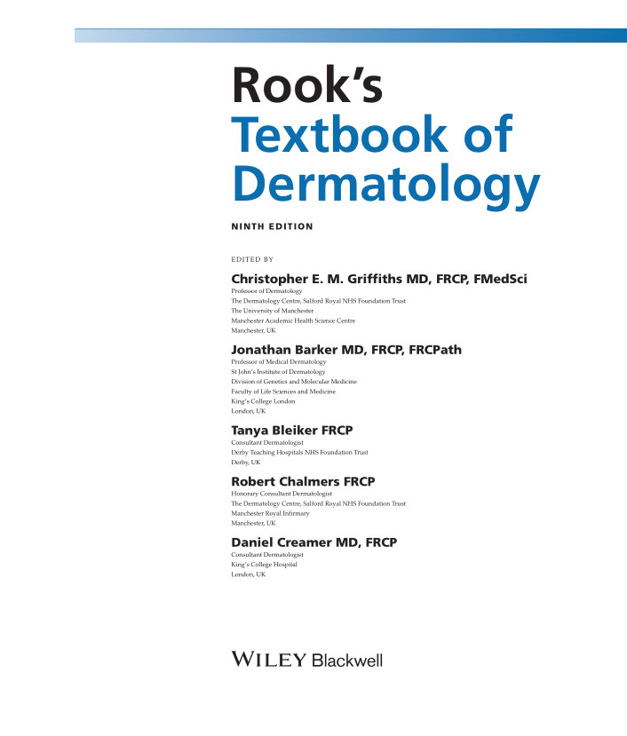 Rook textbook of dermatology 9th edition 2017 Rook textbook of dermatology 9th edition 2017