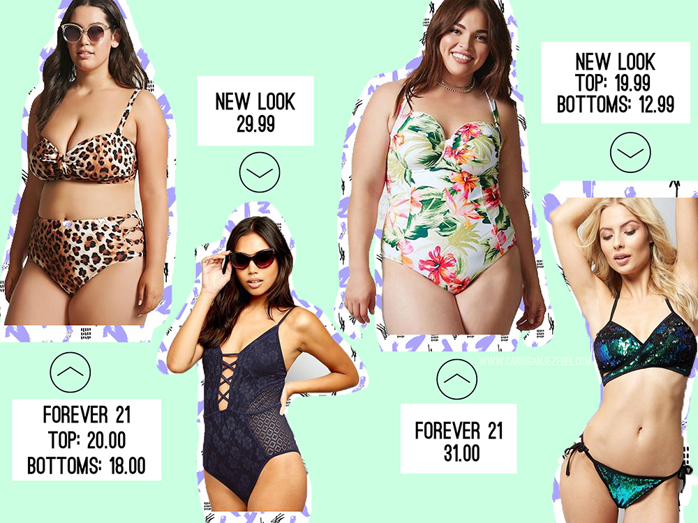 new look plus size swimwear
