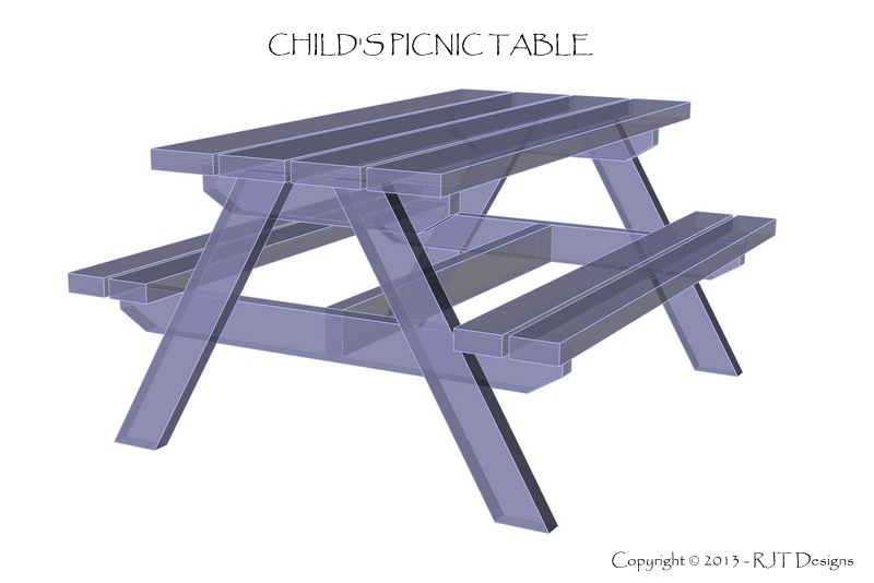 plans kids picnic table