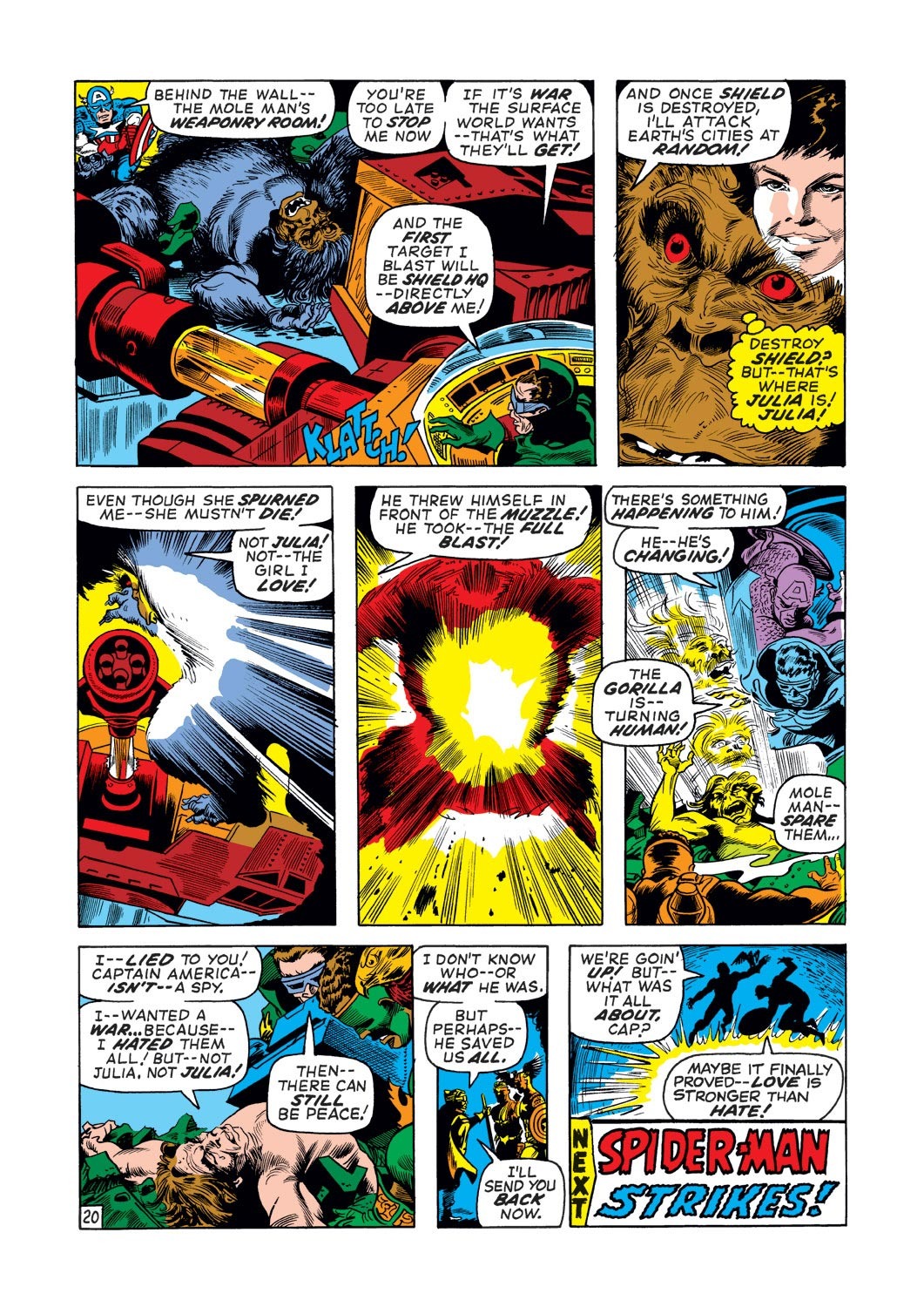 Read online Captain America (1968) comic -  Issue #136 - 20