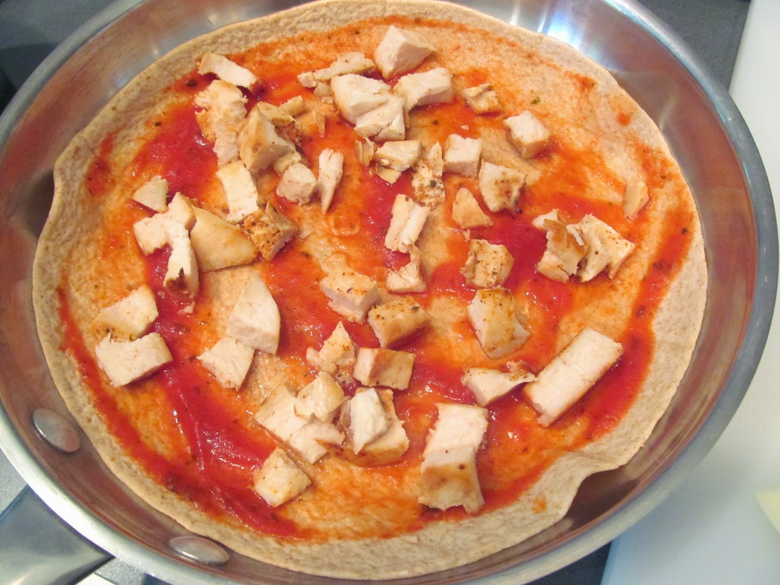 making a pizza