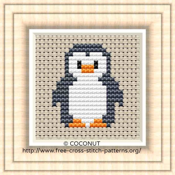 Penguins Counted Cross Stitch Kit 8 X24   Penguins Counted Cross Stitch Kit 8 X24
