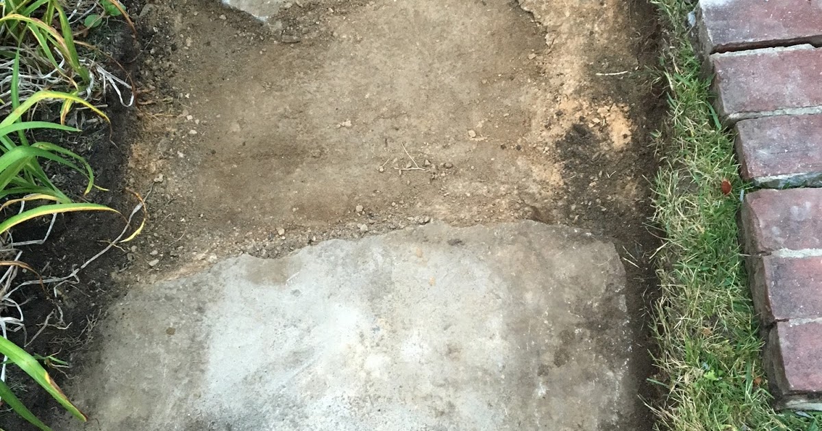 An Old Farm Leveling An Old Brick Walkway